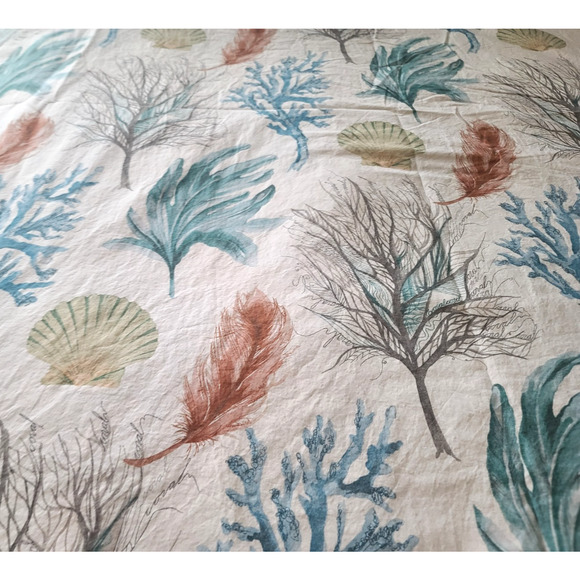 Pottery Barn Del Mar Cotton Coastal Percale Duvet Cover Full/Queen - Picture 7 of 10